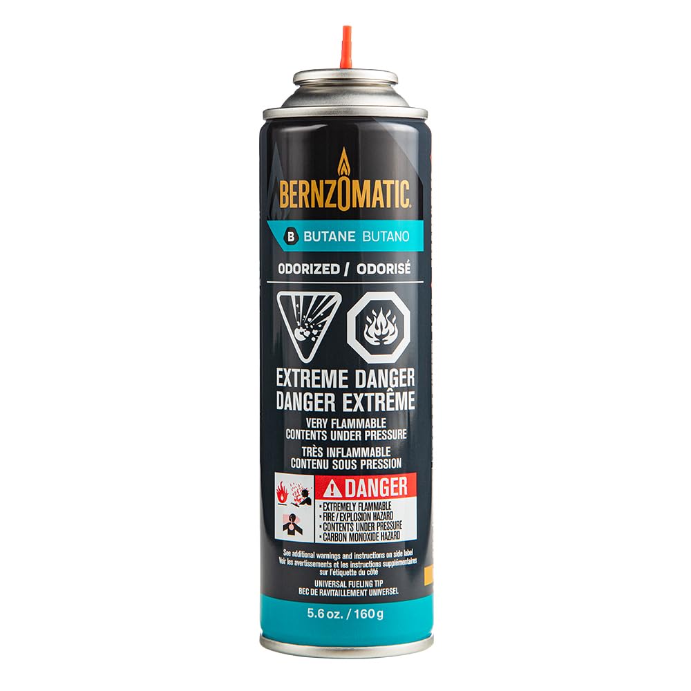 5.6 oz Disposable Butane Cylinder Refills Pack of 12 G47952