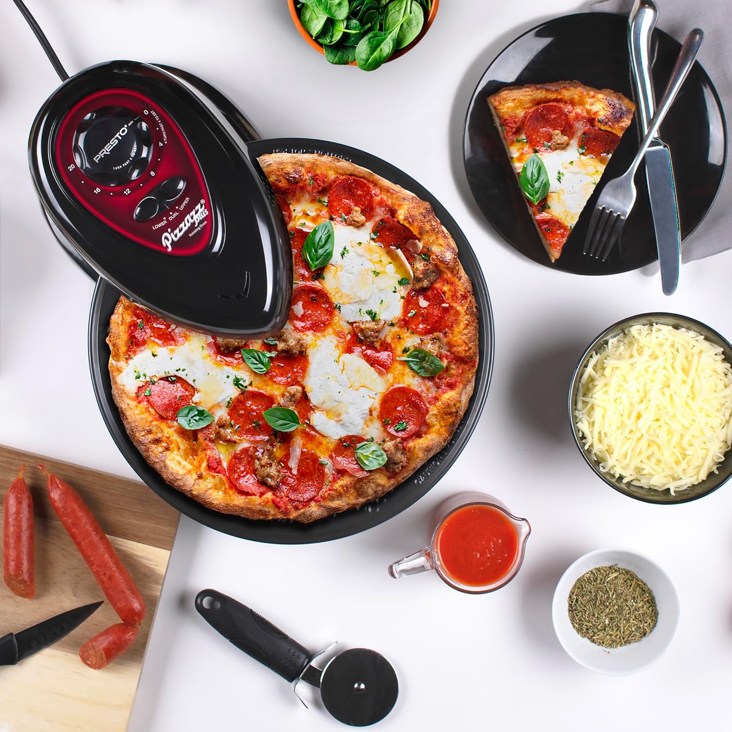 Black Rotating Oven A6197