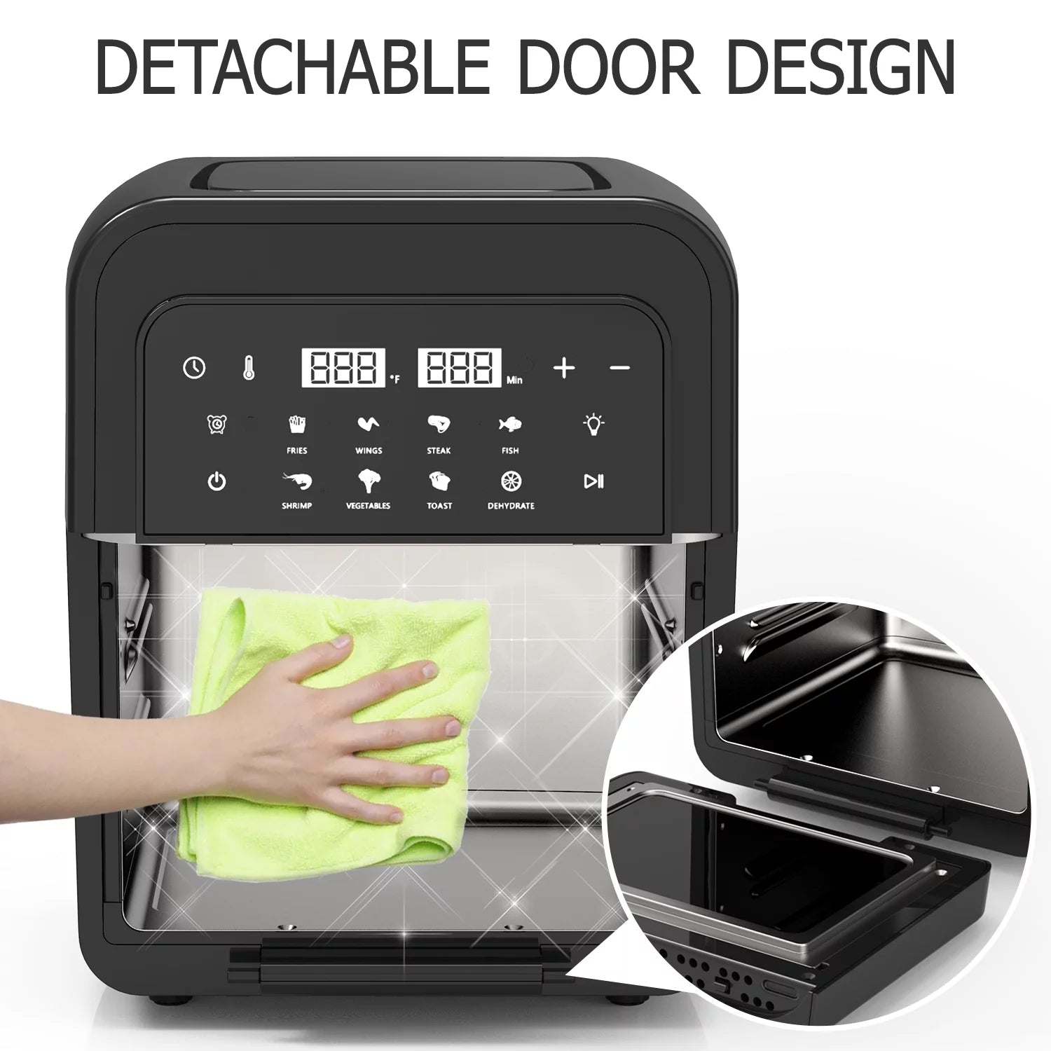 8-in-1 6.5 Quart Air Fryer Oven with Digital Touch-Screen Z5446