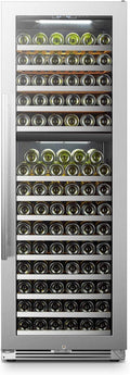 153 Bottle Built-in Dual Zone Stainless Steel Wine Cooler M48695