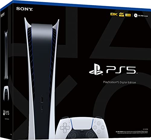 PlayStation 5 Digital Edition 825GB Gaming Console with 1 Wireless Controller W8087