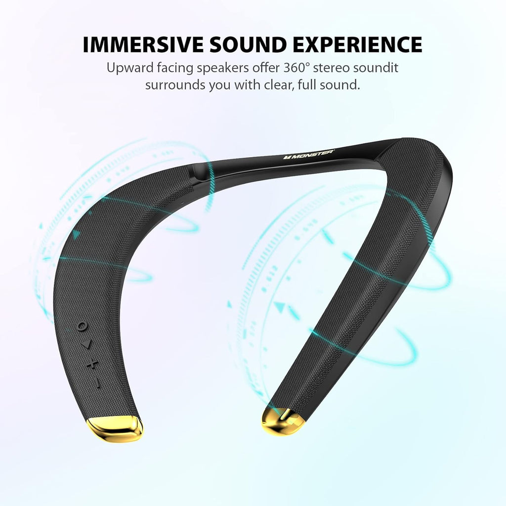 Black Wireless Wearable Bluetooth Speaker A484