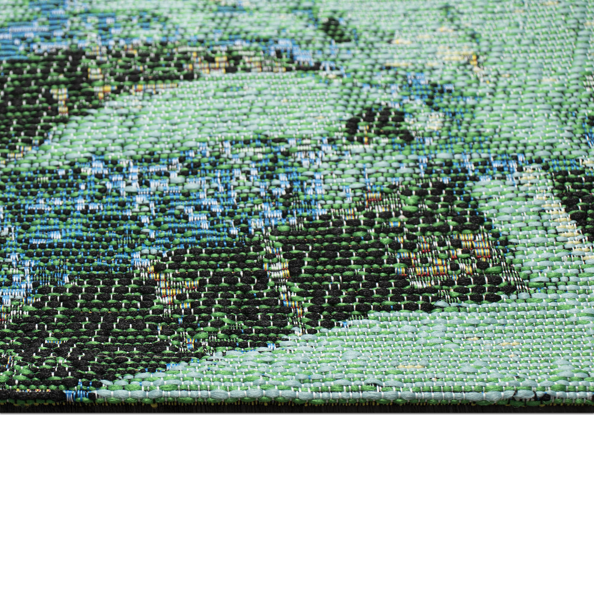 Marina Leaves Indoor Outdoor Area Rug