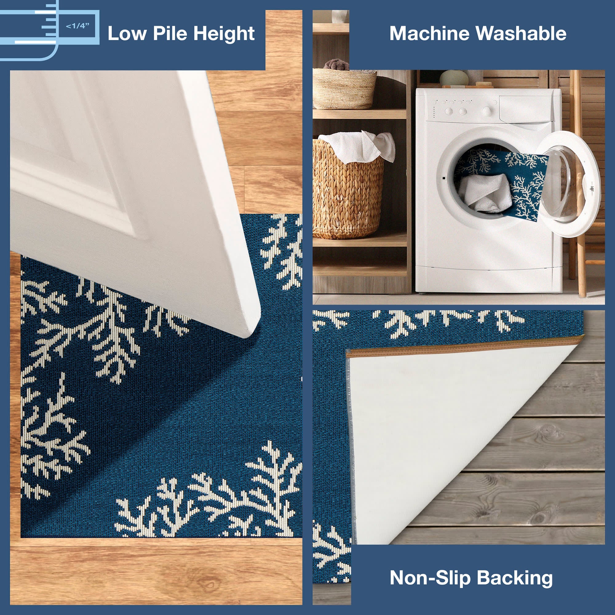 Esencia Coral Edge Indoor Outdoor Mat