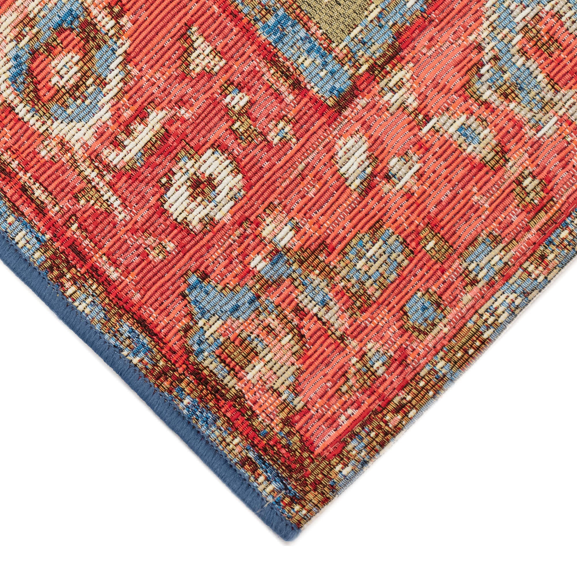 Esencia Heriz Indoor Outdoor Mat with Non-Skid Backing