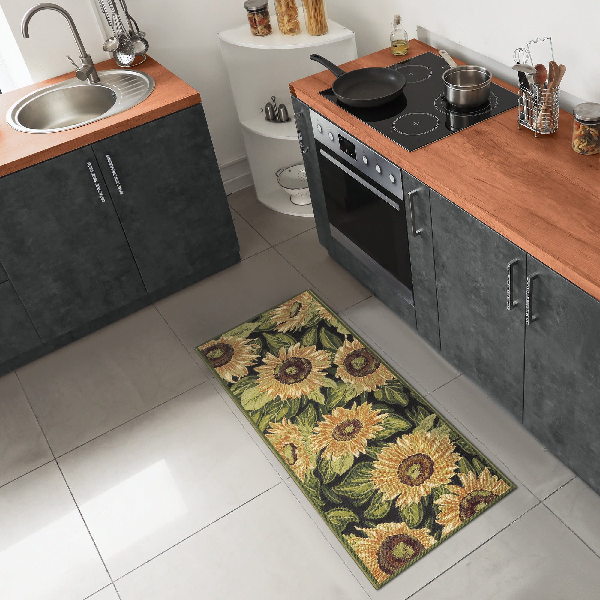 Esencia Sunflowers Indoor Outdoor Mat