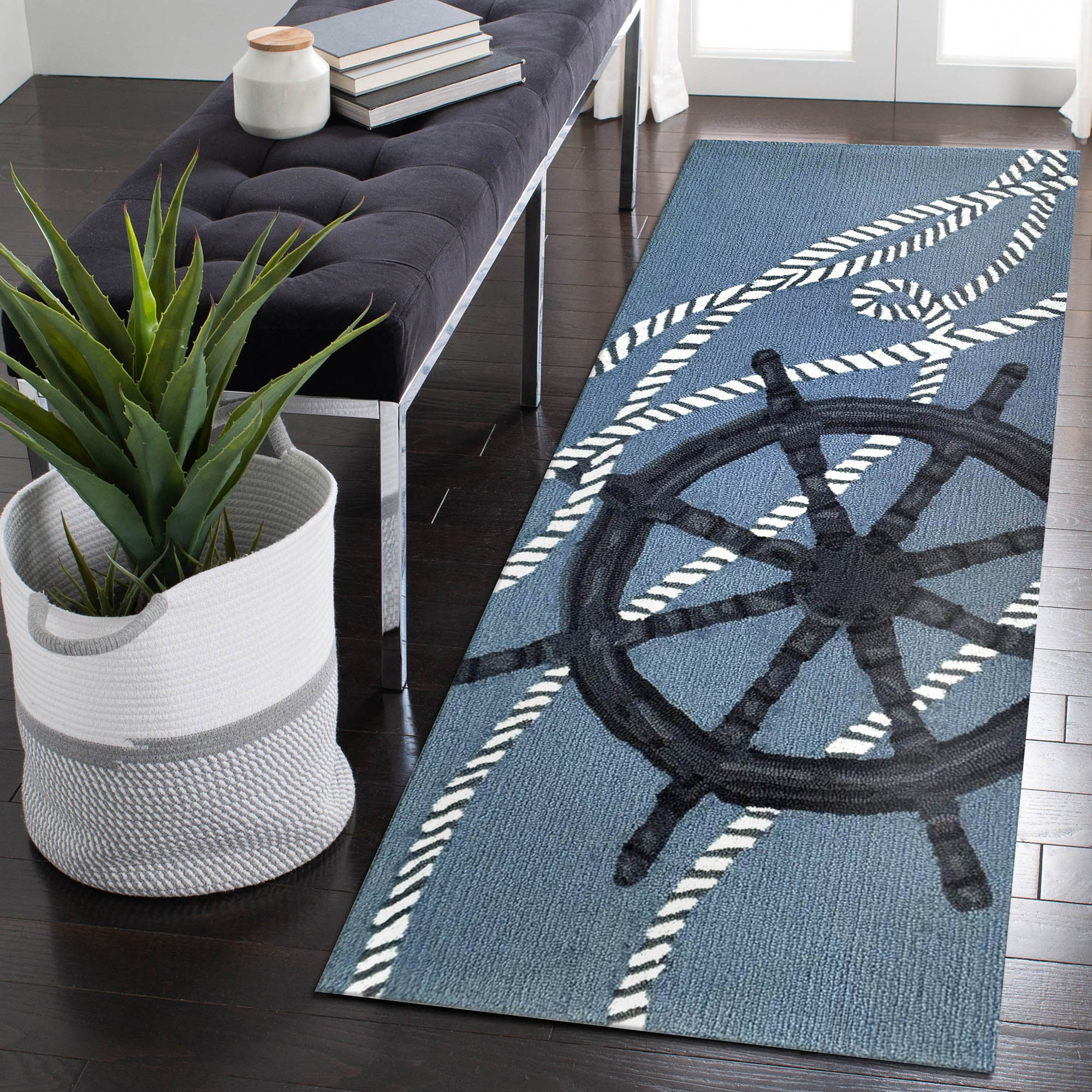 Frontporch Captain's Wheel Indoor Outdoor Mat