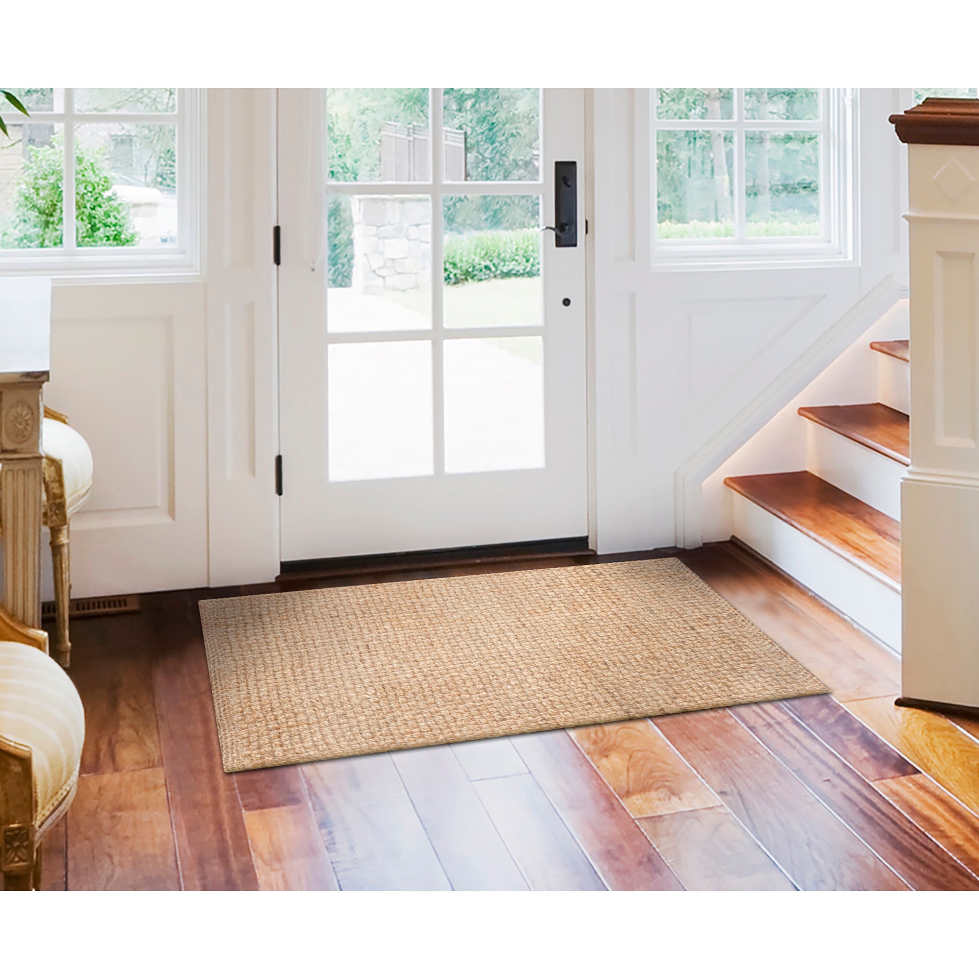 Playa Plain Jute Indoor Non-Skid Kitchen Mat