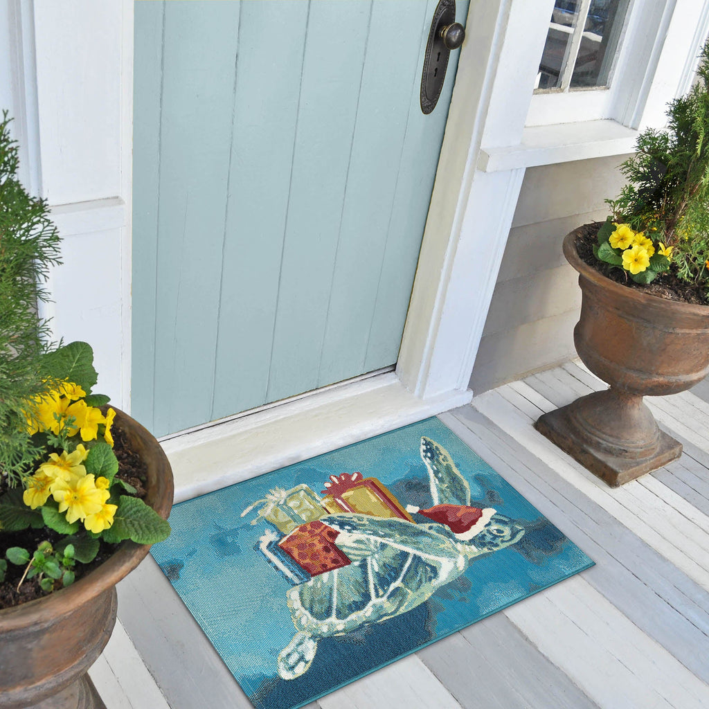Esencia Santa Seaturtle Indoor Outdoor Mat