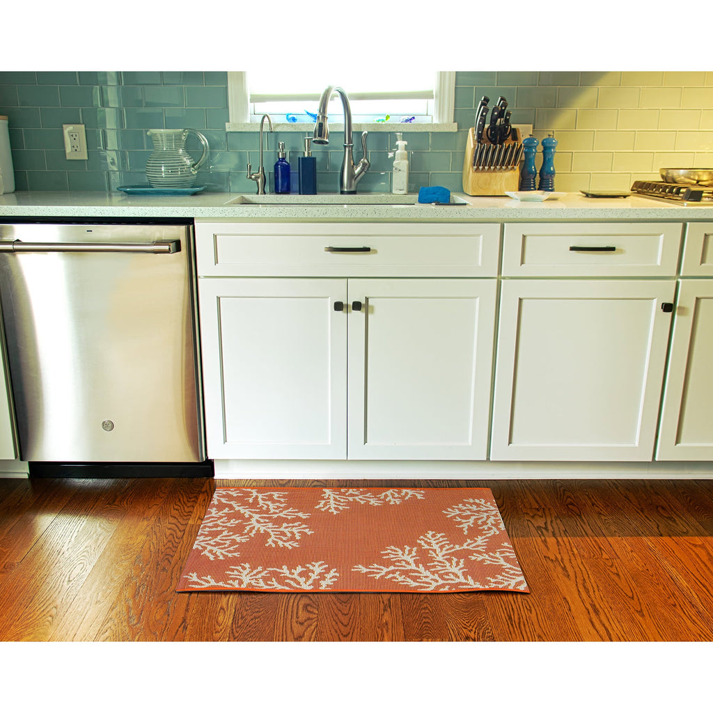 Esencia Coral Edge Indoor Outdoor Mat