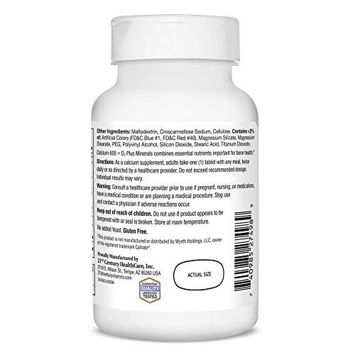 200 ea Calcium Citrate + D3 Coated Tablets A374