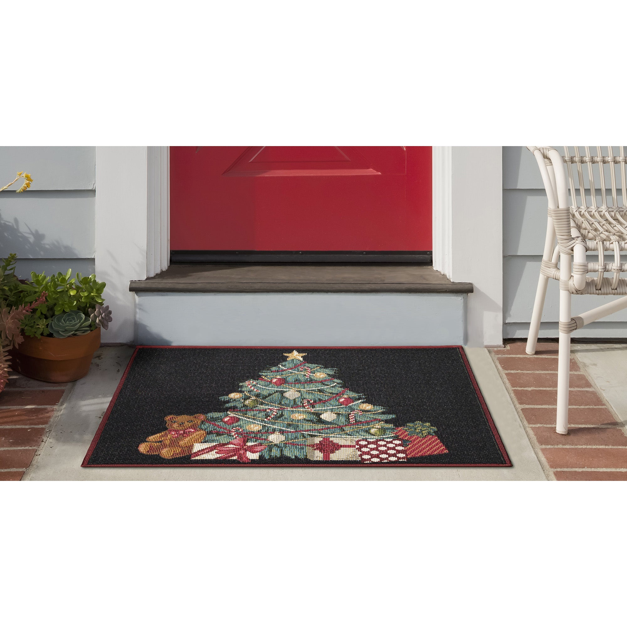 Esencia Oh Christmas Tree Indoor Outdoor Mat