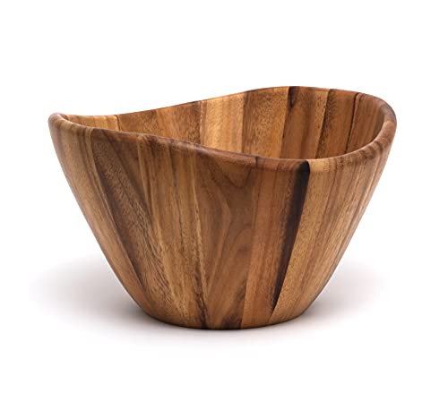 Acacia Wave Serving Bowl, Large, 12" Diameter x 7" Height B11910