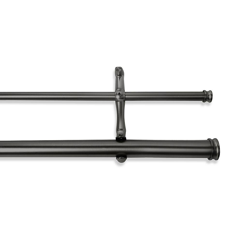 28x22 x 48x22 Double Drapery Rod in Graphite B462739