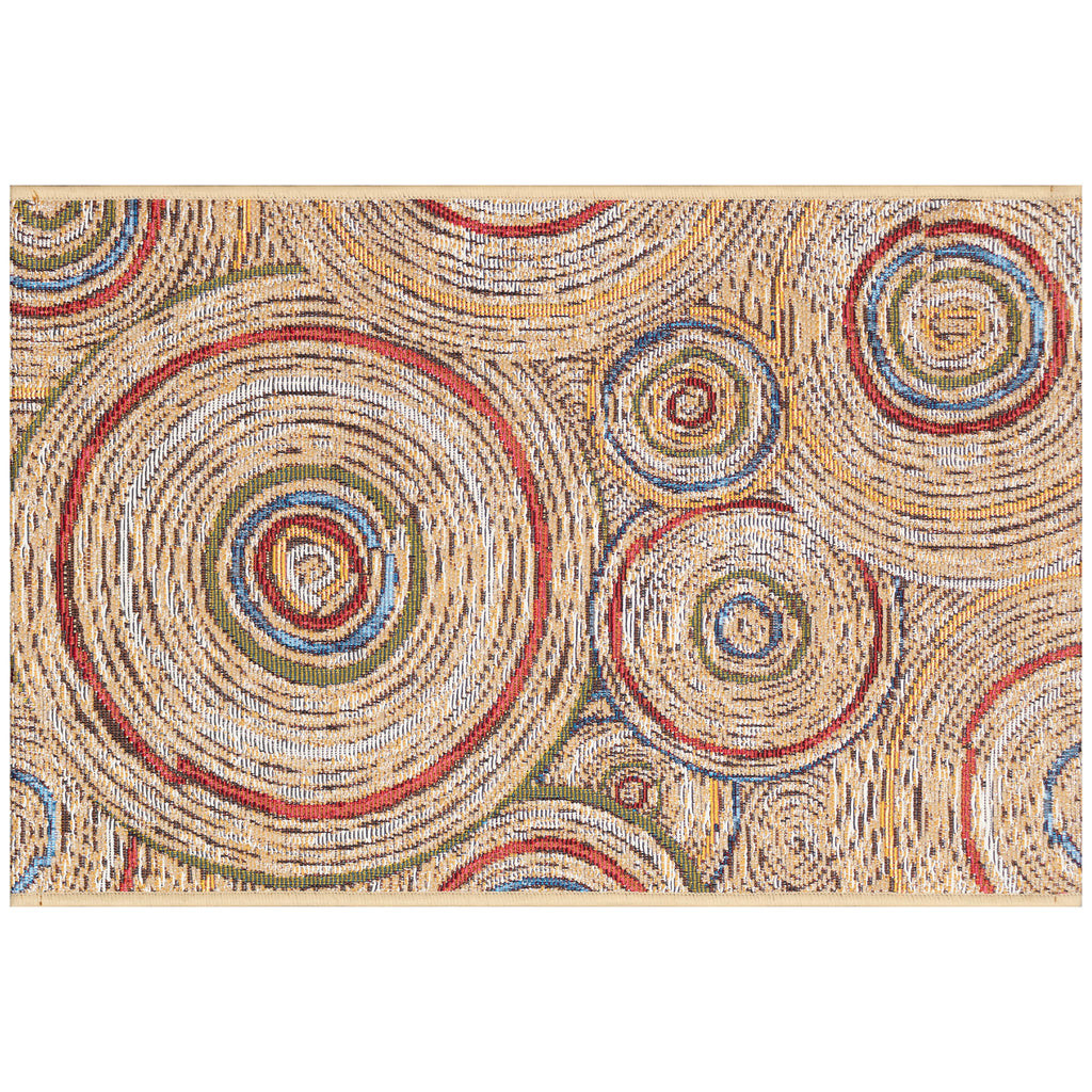 Esencia Basket Circles Indoor Outdoor Mat