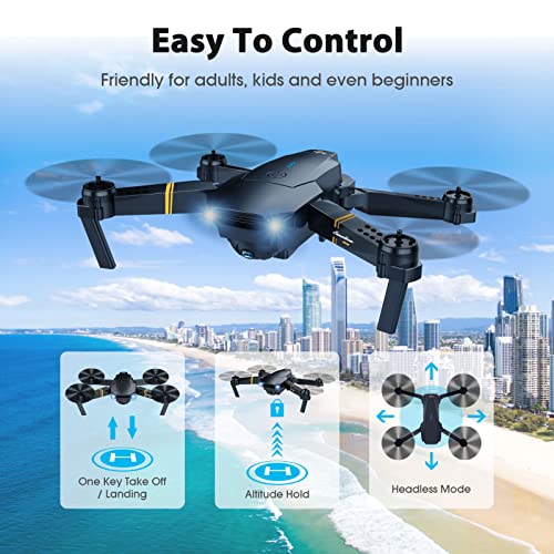 Foldable 1080P FPV Drone with 2 Batteries and Carrying Case D28551