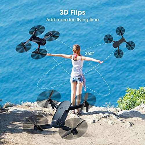 Foldable 1080P FPV Drone with 2 Batteries and Carrying Case D28551