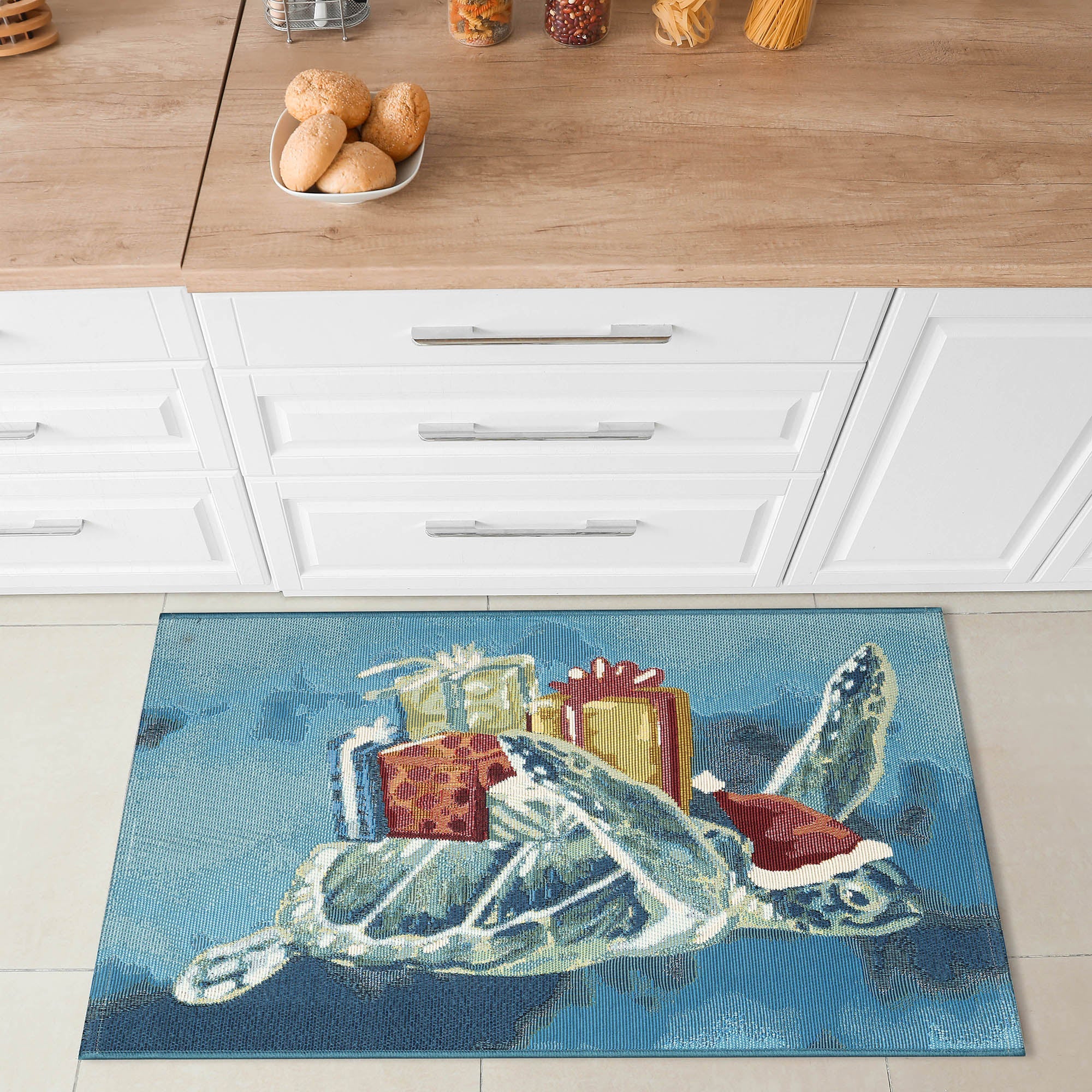 Esencia Santa Seaturtle Indoor Outdoor Mat