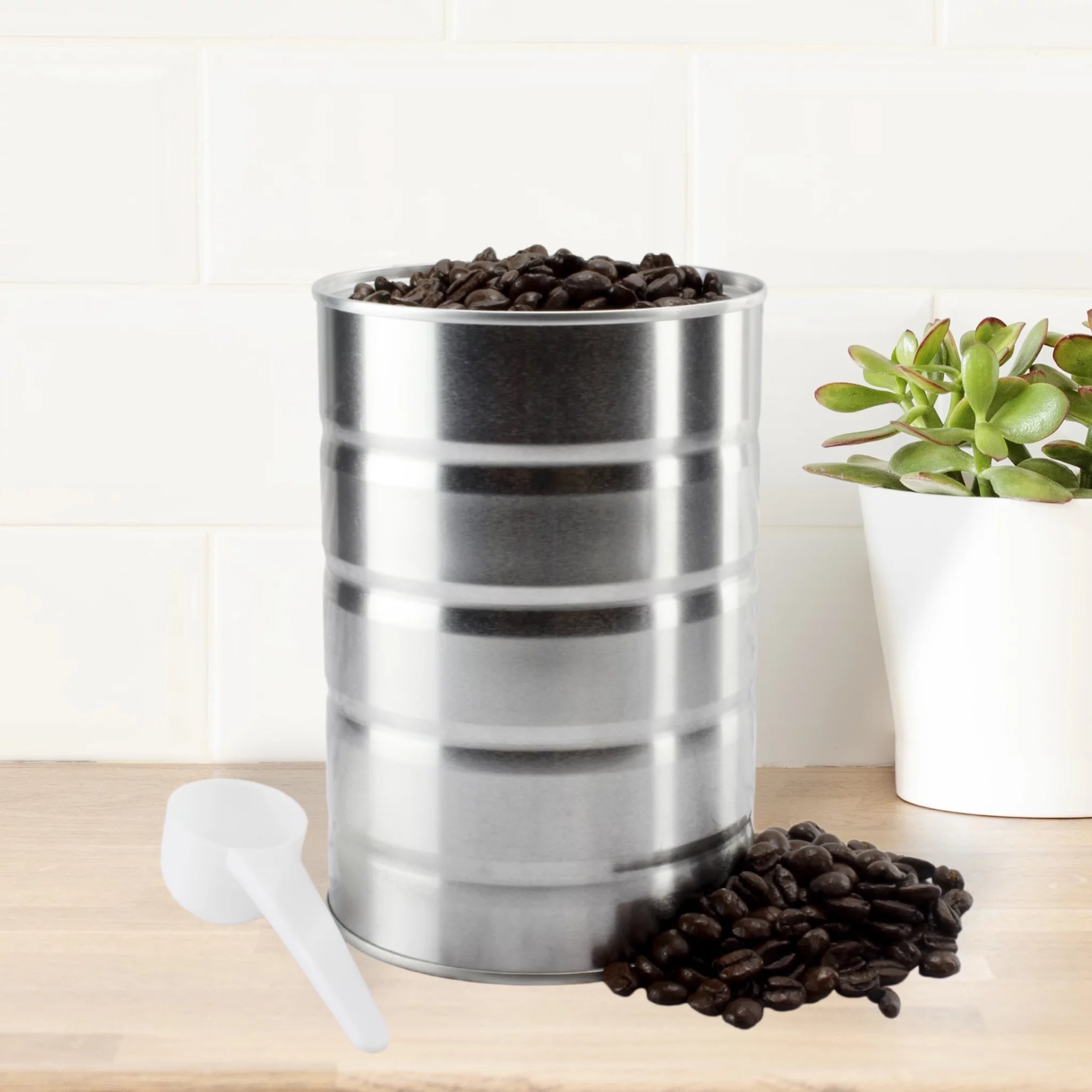 Empty Coffee Cans (4-Pack) Metal Cans H7049