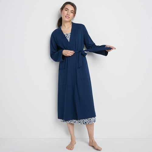 Women's Cotton Long Sleeve Midcalf Robe R8657