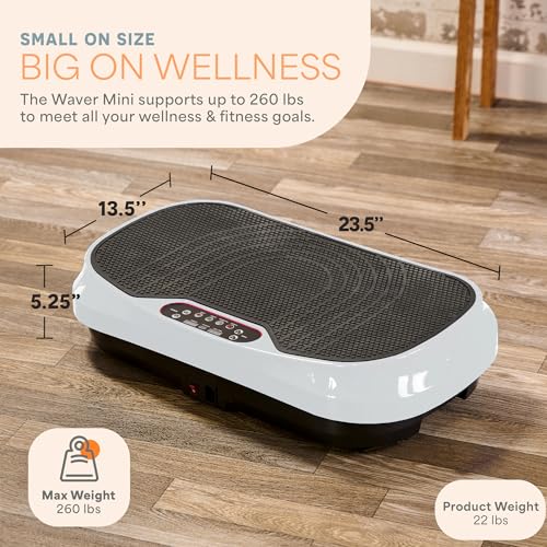 Mini Vibration Plate Exercise Machine with 2 Loop Bands & 4 Resistance Bands A7047