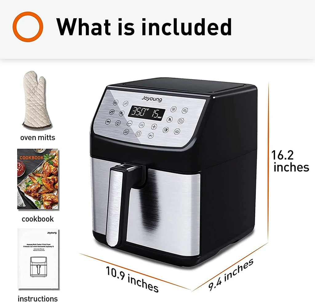 5.8QT 1700W Double Basket Air Fryer J76538
