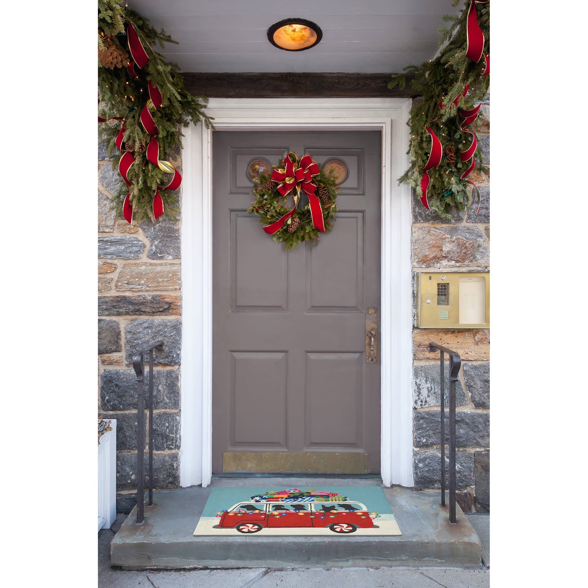 Frontporch Happy Howlidays Indoor Outdoor Mat