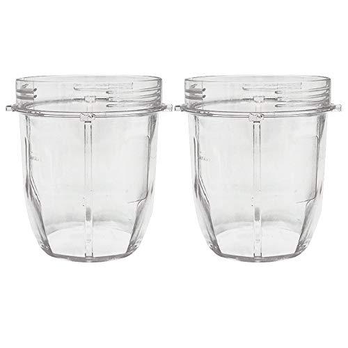 2pcs 18oz Jar cup with Spout Lid for Nutri Ninja Blender Auto iQ V6713