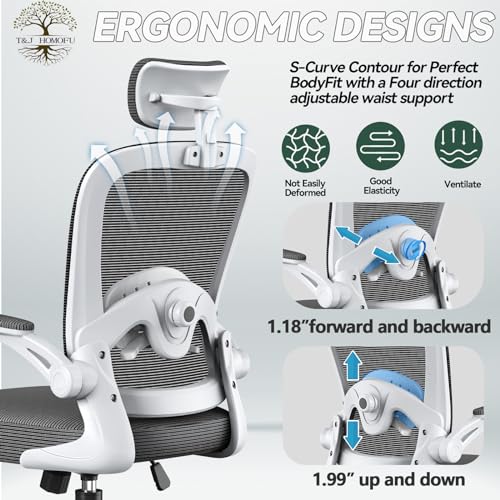 Black Mesh Ergonomic Desk Chair with Adjustable Backrest G627