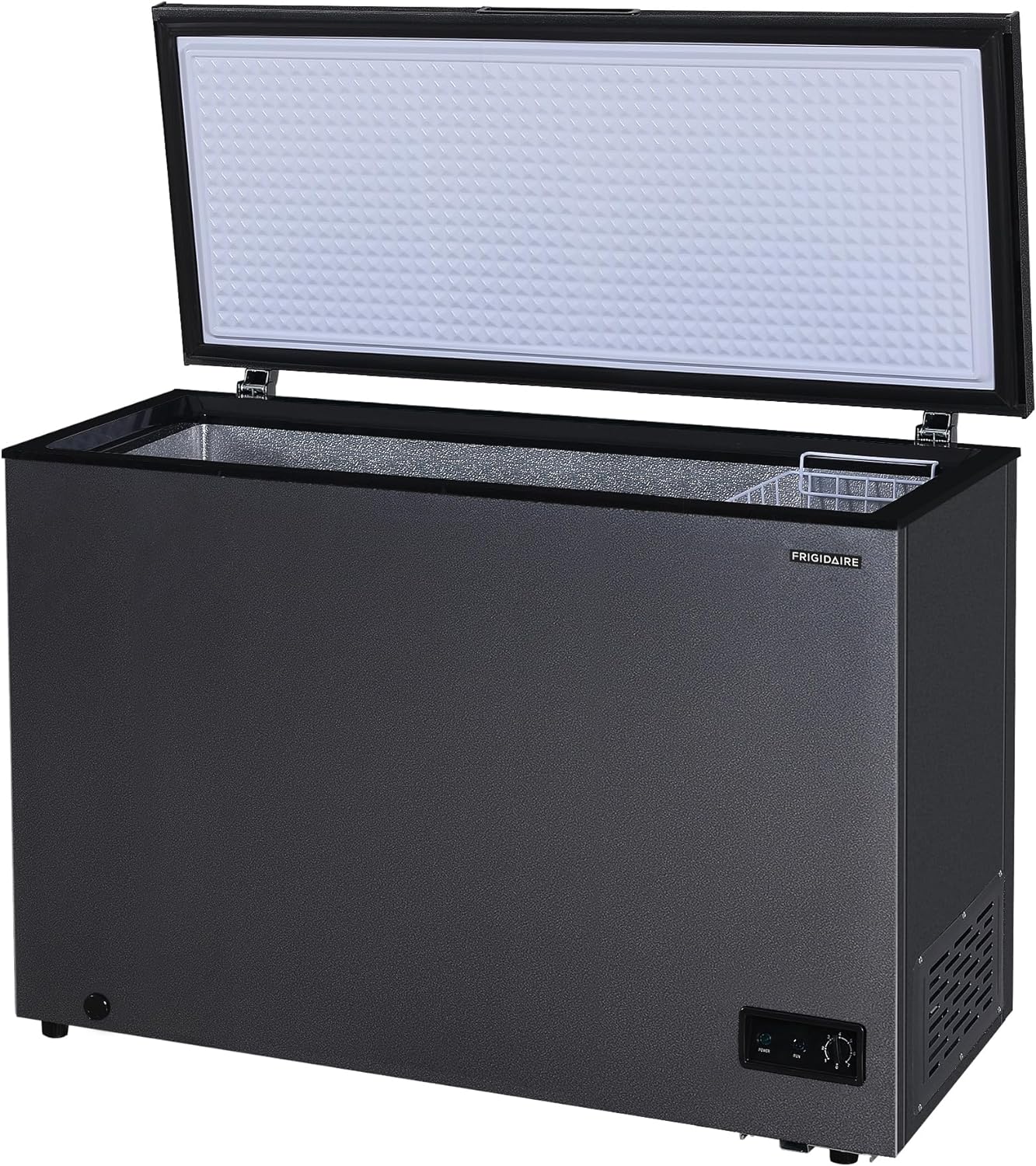 Chest Deep Freezer, 10 Cu. Ft. Capacity, Removable Vinyl Coated Wire Basket O672