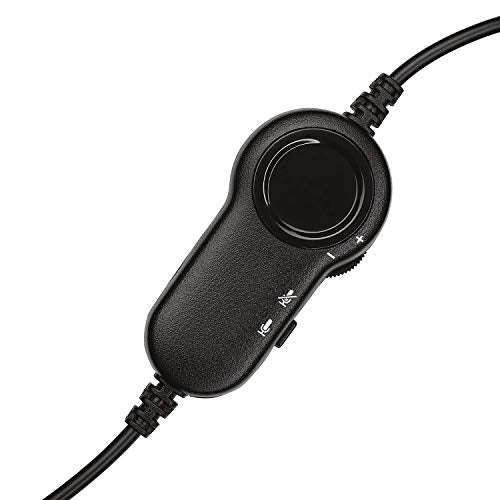 Wired Stereo Headset with Noise-Cancelling Microphone, 3.5 mm Audio Jack, Black V906995