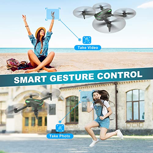 Foldable Remote Control Quadcopter with 1080P Camera and 2 Batteries T430