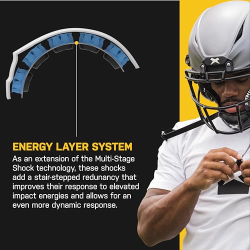 Lightweight Polycarbonate Football Helmet with Facemask E94654