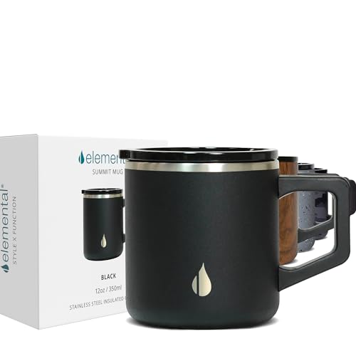 16oz Triple Wall Stainless Steel Insulated Coffee Mug with Lid W9339