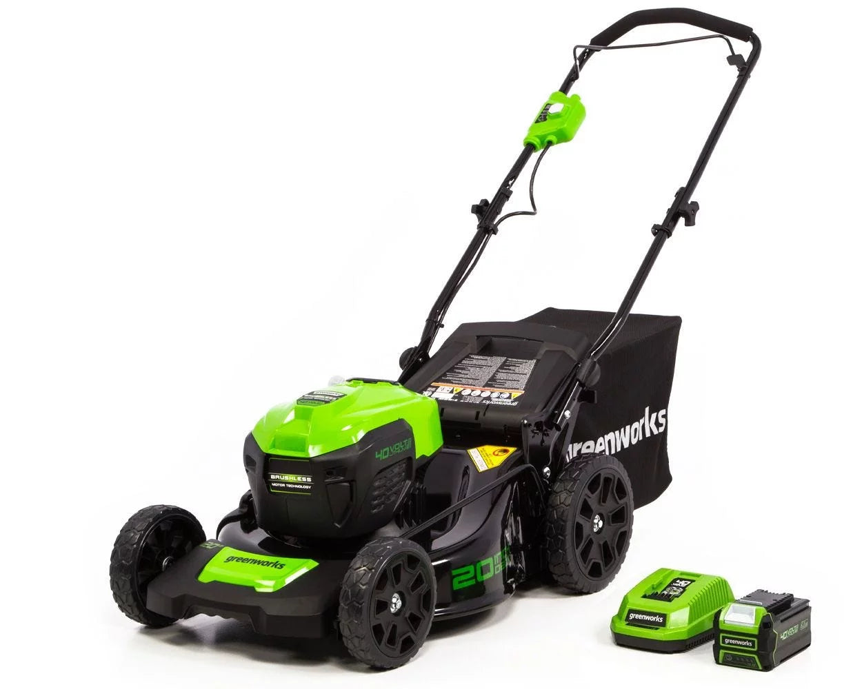 40V Brushless Push Lawn Mower with 4.0 Ah Battery & Quick Charger S145