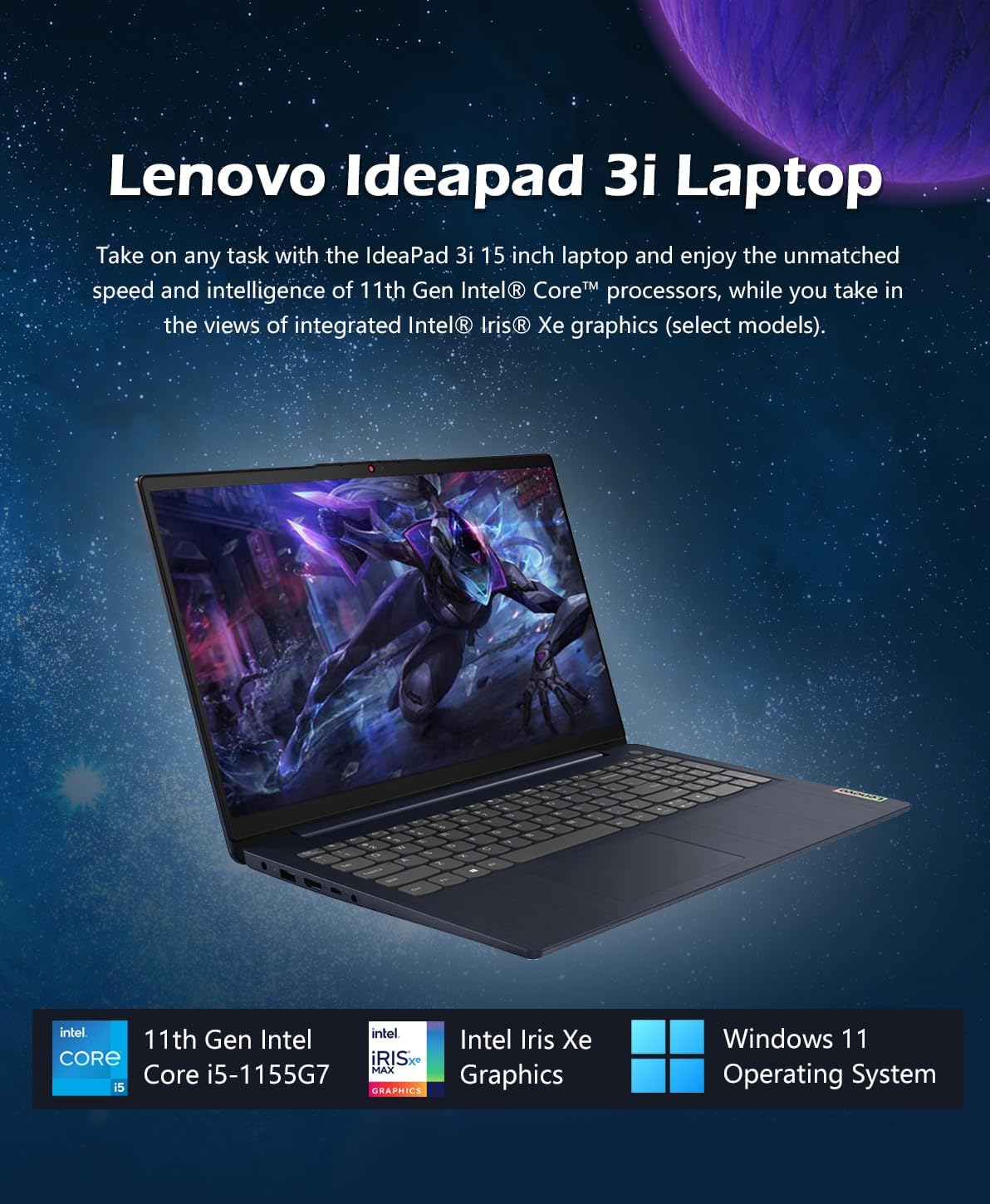 40GB Memory Intel Core i3 11th Gen 2TB Storage 15.6" FHD Touchscreen Laptop U81096
