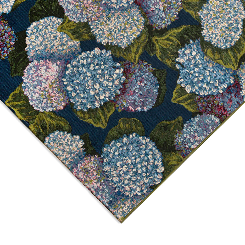 Marina Hydrangea Blooms Indoor Outdoor Area Rug