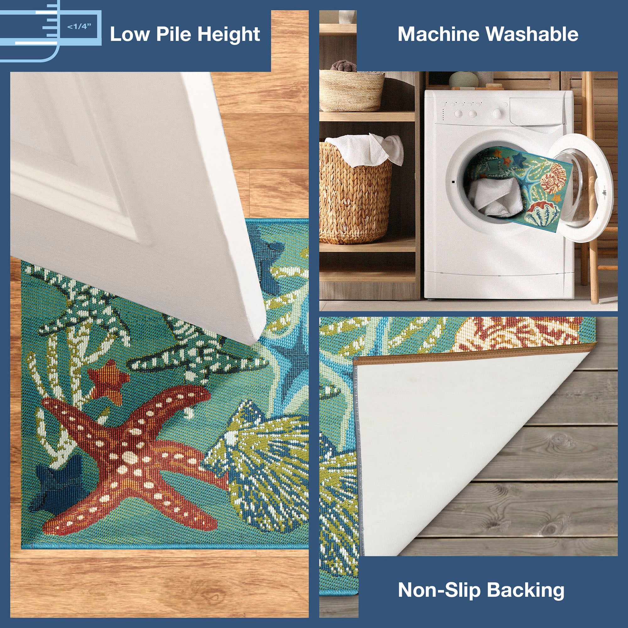 Esencia Starfish Song Indoor Outdoor Mat