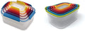 10-Piece and 12-Piece Plastic Food Storage Container Sets with Airtight Lids O688659