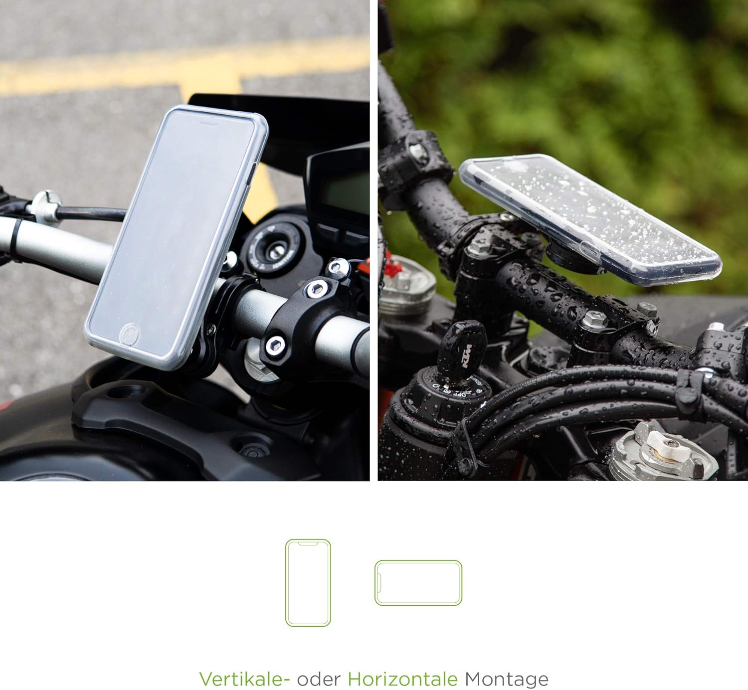 Aircraft Grade Aluminium Phone Mount for Motorcycles Y5589