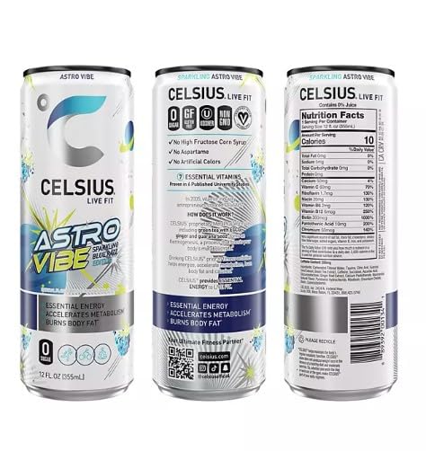 12 Pack 12 fl oz Sparkling Energy Drink O680739