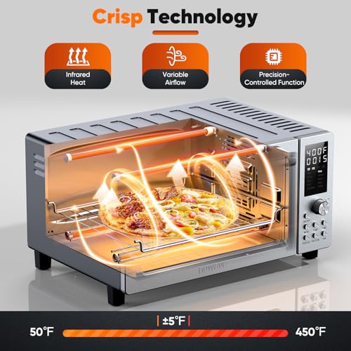 Mint Green 21QT Toaster Oven Air Fryer Combo J477