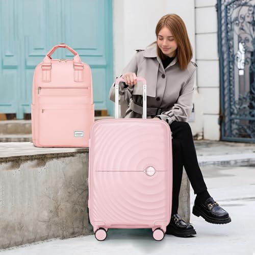 3 Piece PP Hardshell Expandable Luggage Set with Spinner Wheels U451