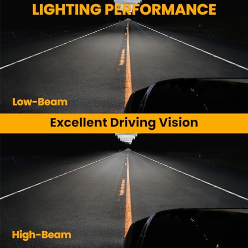 LED Light Bar Chrome Housing Clear Lens Projector Headlights Left + Right Pair Headlamps Assembly H416576