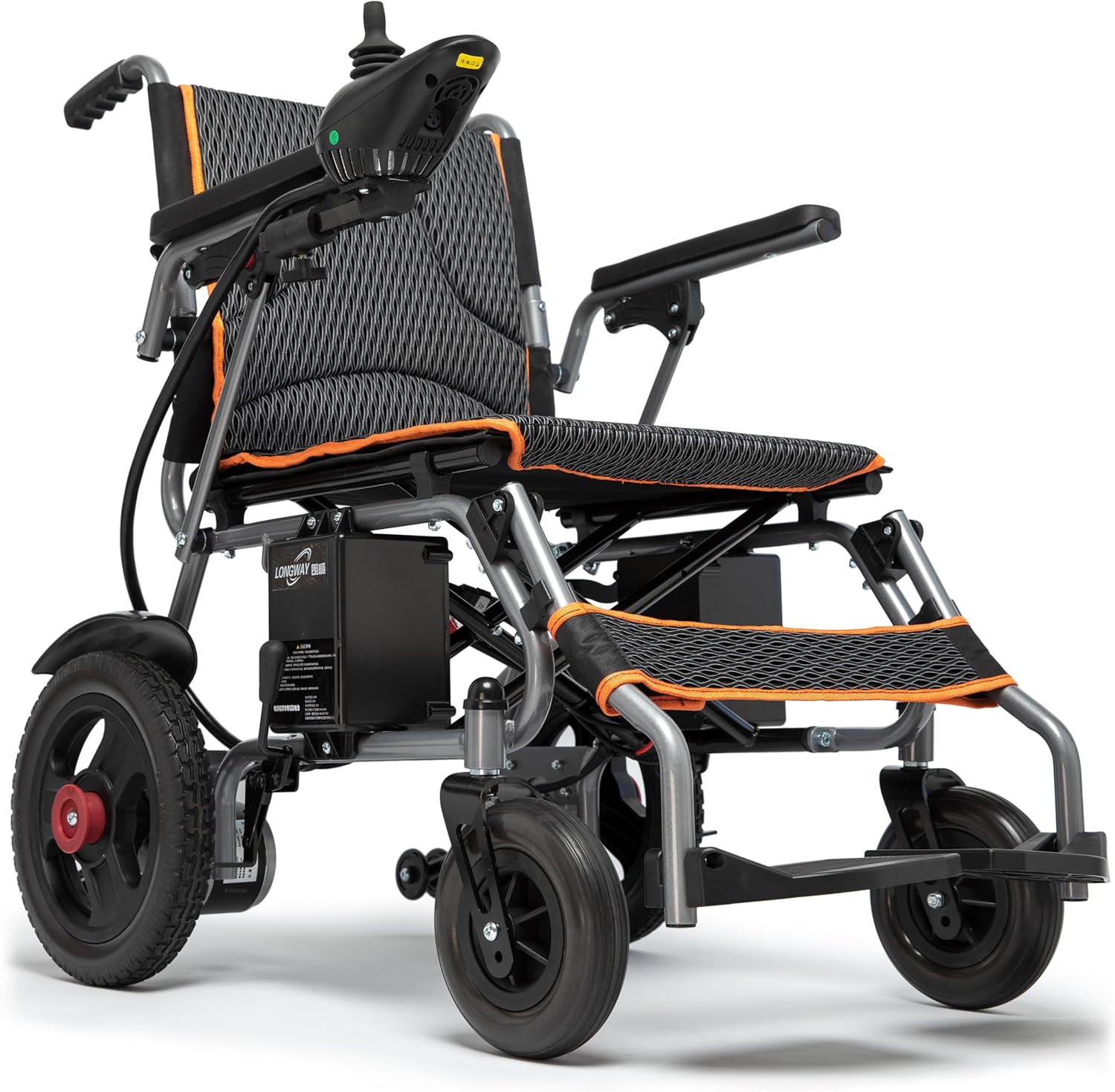 Black Lightweight Foldable Electric Wheelchair Z372912