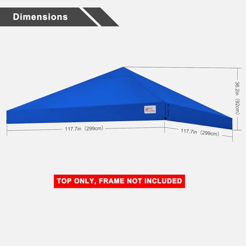 Black 10x10 Pop Up Canopy Top F94345