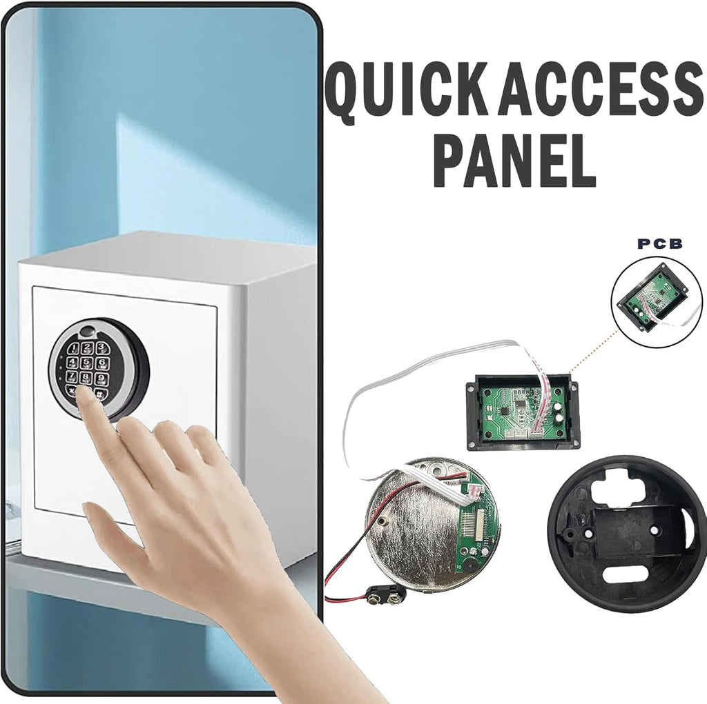 Chrome Electronic Digital Keypad Safe Lock B3120