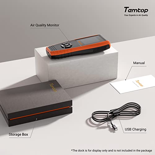 Air Quality Monitor PM2.5 PM10 Particle Counter Formaldehyde Temperature Humidity TVOC AQI Tester S380533