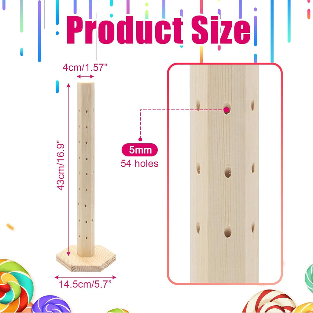 54 Hole Wooden Cake Pop Stand L973