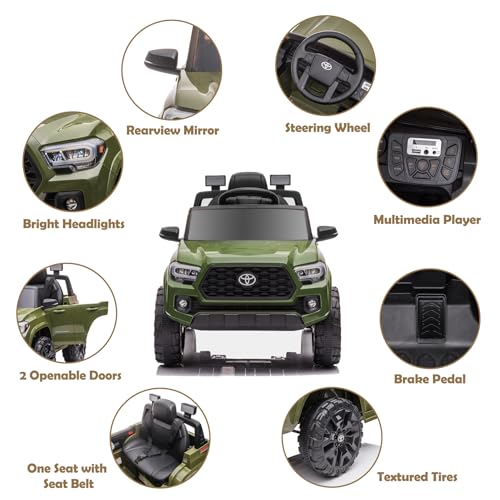 12V Black Kids Ride on Truck with Remote Control Z934